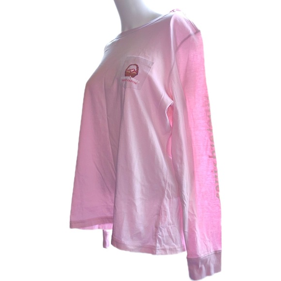 Vineyard Vines Pink Easter Dog Long Sleeve Size X-Large - Picture 6 of 12